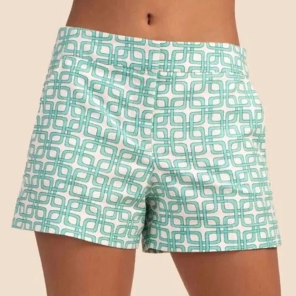 Trina Turk Corbin 2 Cotton Stretch Shorts Size 2 Resort Chic